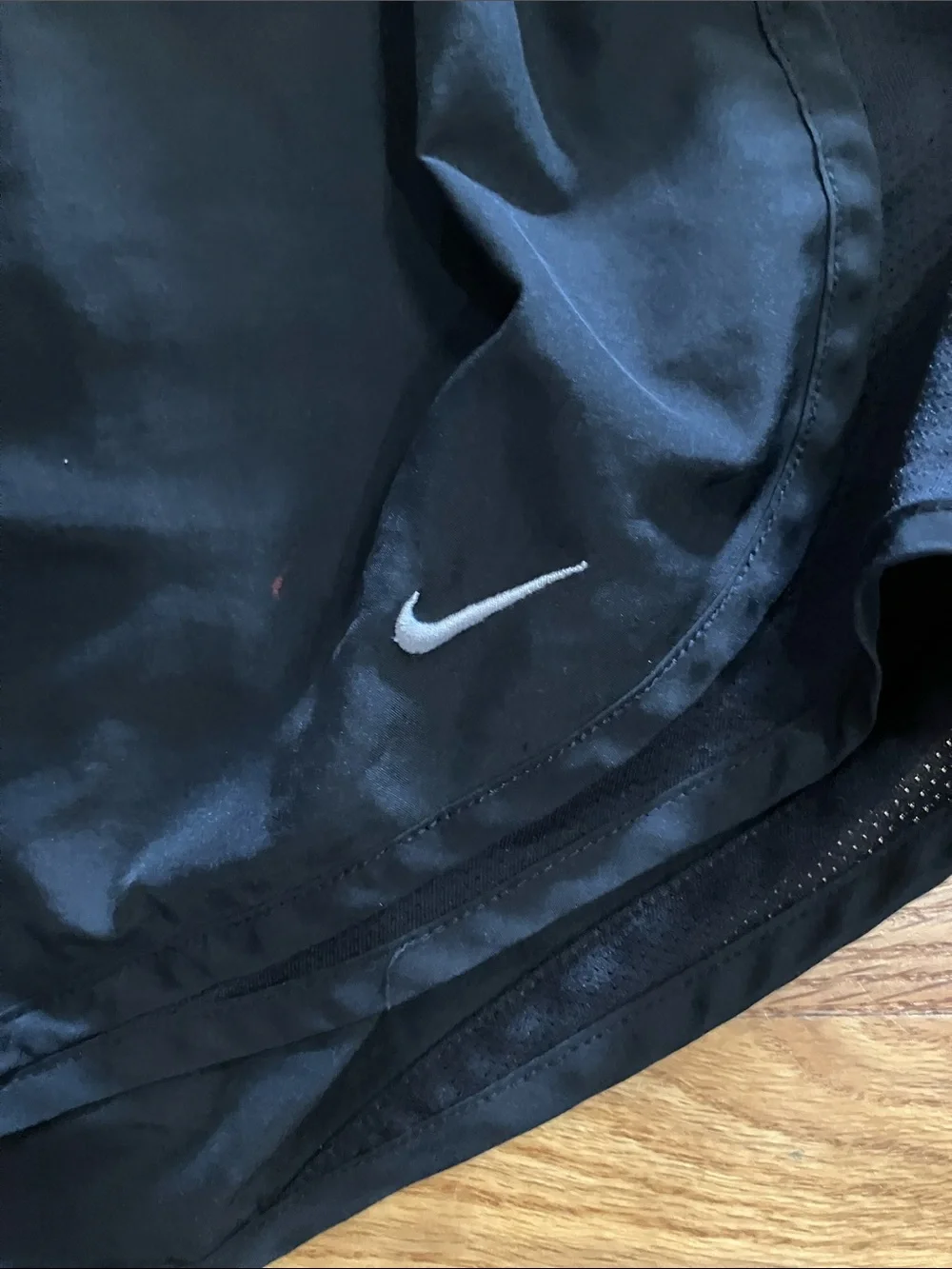 Nike Grey Racerback Sports Bra with Black Running Shorts Sz XL GUC